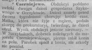 Potwierdzenie przynależności wsi do majątku Skórzewskich